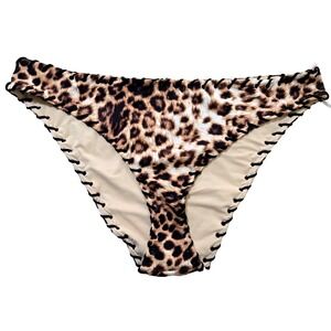 Good American Whip Stitch Leopard Print Bikini Bottoms Women's 5XL NWT GSW0949